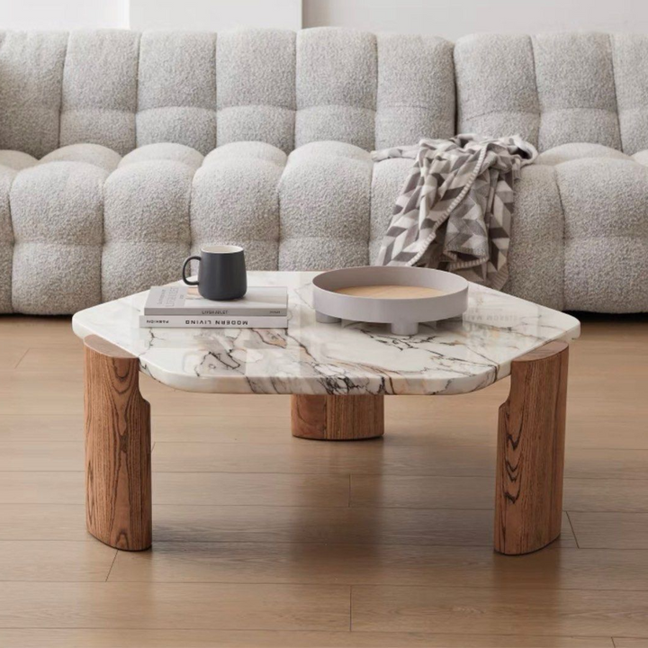 STRICKLAND Modern Marble Coffee Table