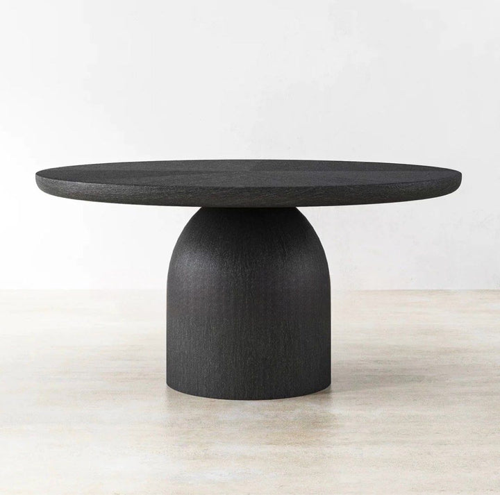 VOELN Modern Herringbone Solid Wood Dining Table