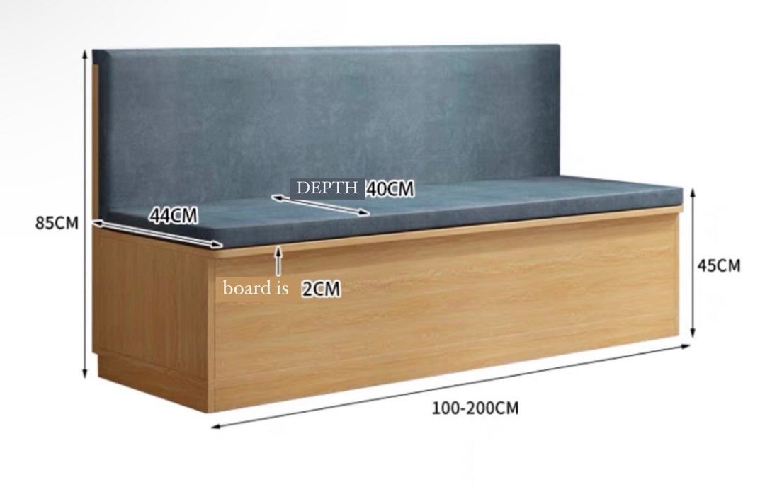 TERENCE Modern Storage Dining Bench