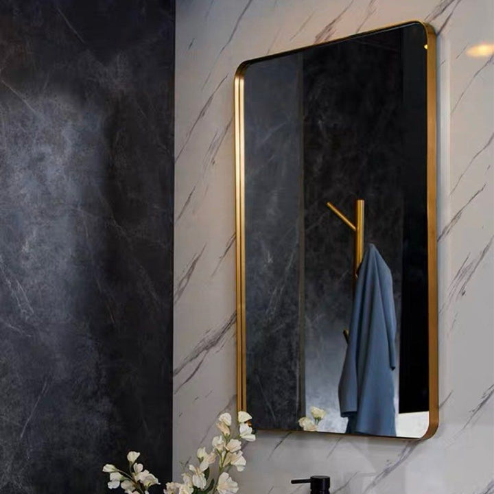 SZE Modern Stainless Steel Wall Mirror