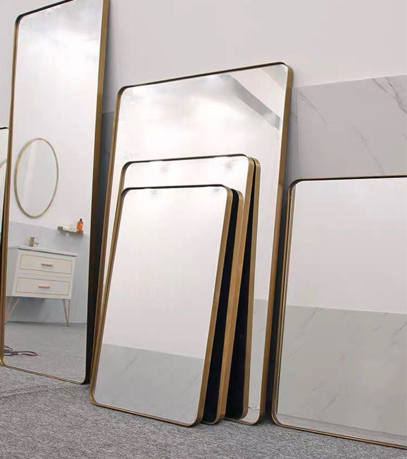 SZE Modern Stainless Steel Wall Mirror
