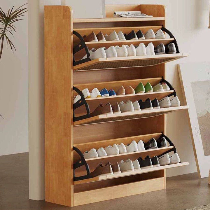 TAEONG Rattan Slim Shoe Cabinet