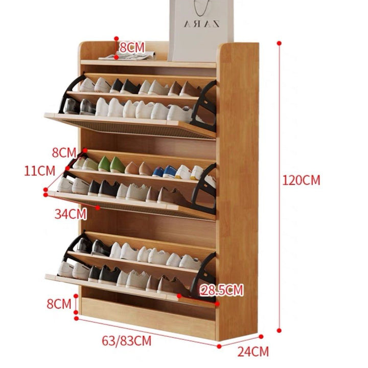 TAEONG Rattan Slim Shoe Cabinet