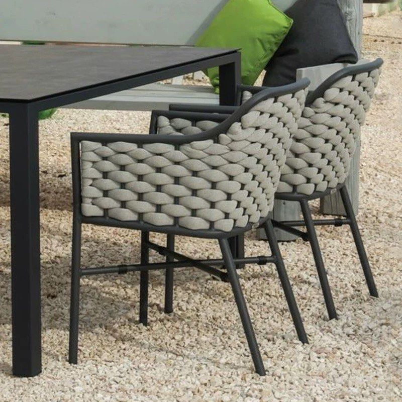 TAGORE Modern Rattan Outdoor Dining Chair - Radical Homes Singapore