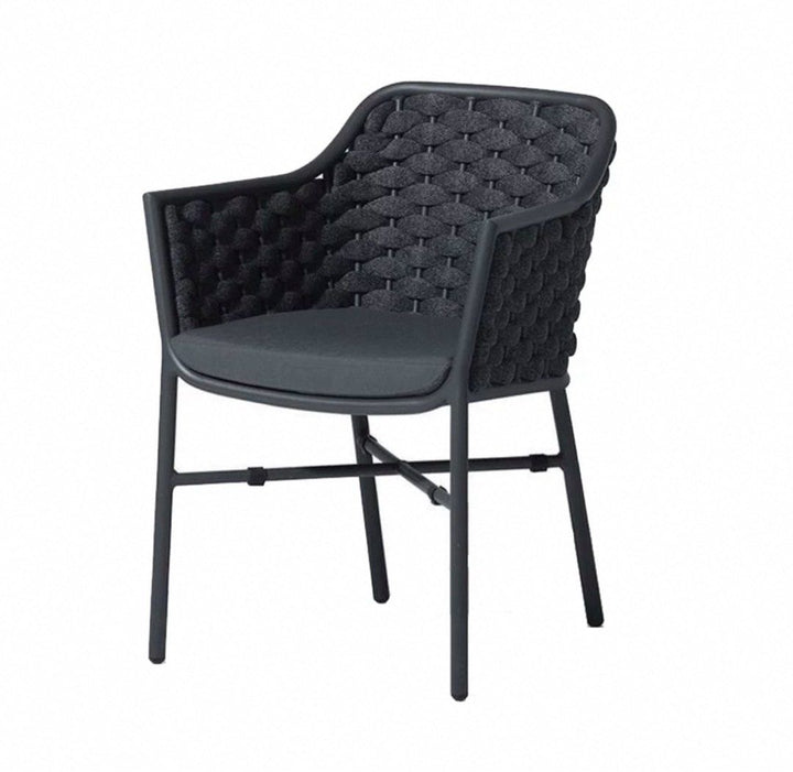 TAGORE Modern Rattan Outdoor Dining Chair - Radical Homes Singapore