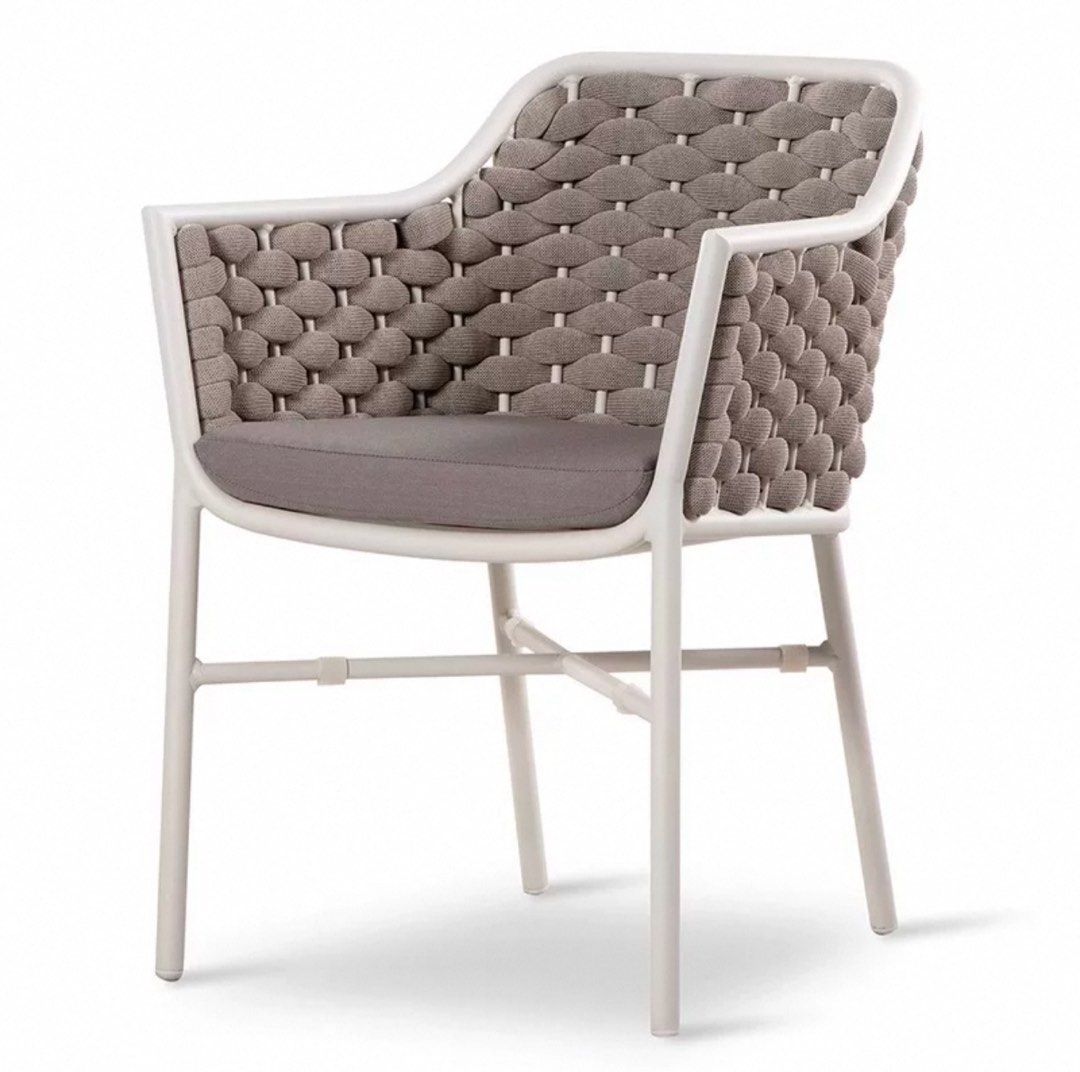 TAGORE Modern Rattan Outdoor Dining Chair - Radical Homes Singapore
