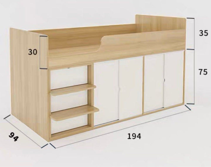 TANCREDI Japandi Storage Bedframe