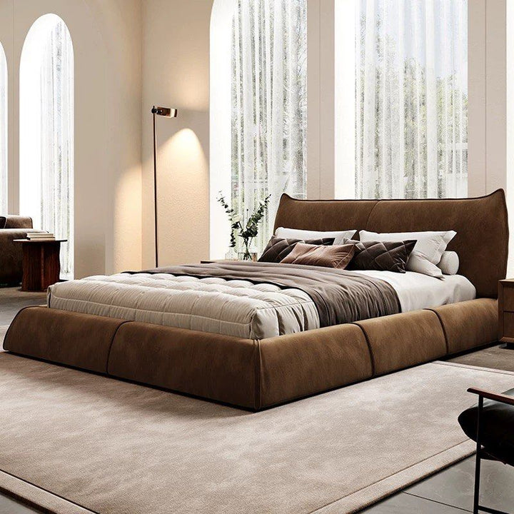 TANERY Modern Scratch Proof Fabric Storage Bedframe
