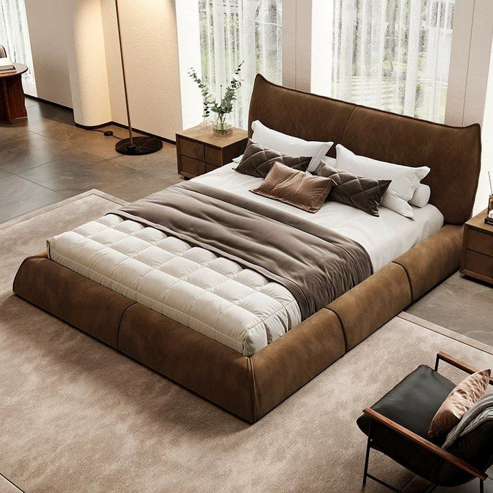 TANERY Modern Scratch Proof Fabric Storage Bedframe
