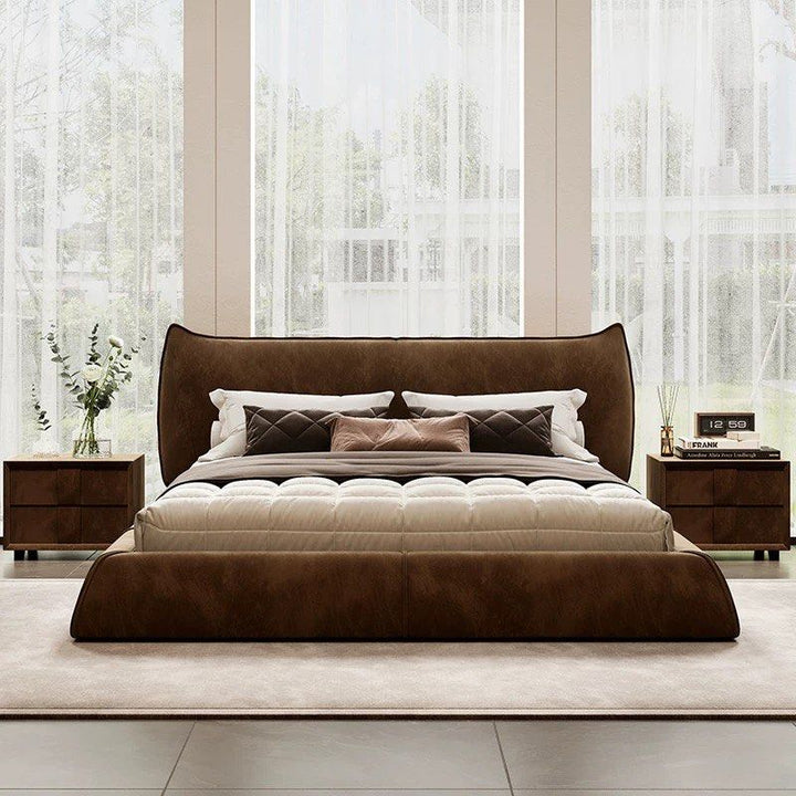 TANERY Modern Scratch Proof Fabric Storage Bedframe