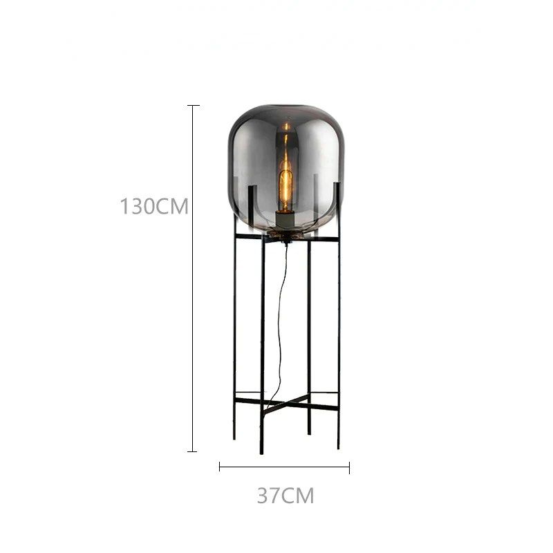 TATE Glass Floor/Table Lamp