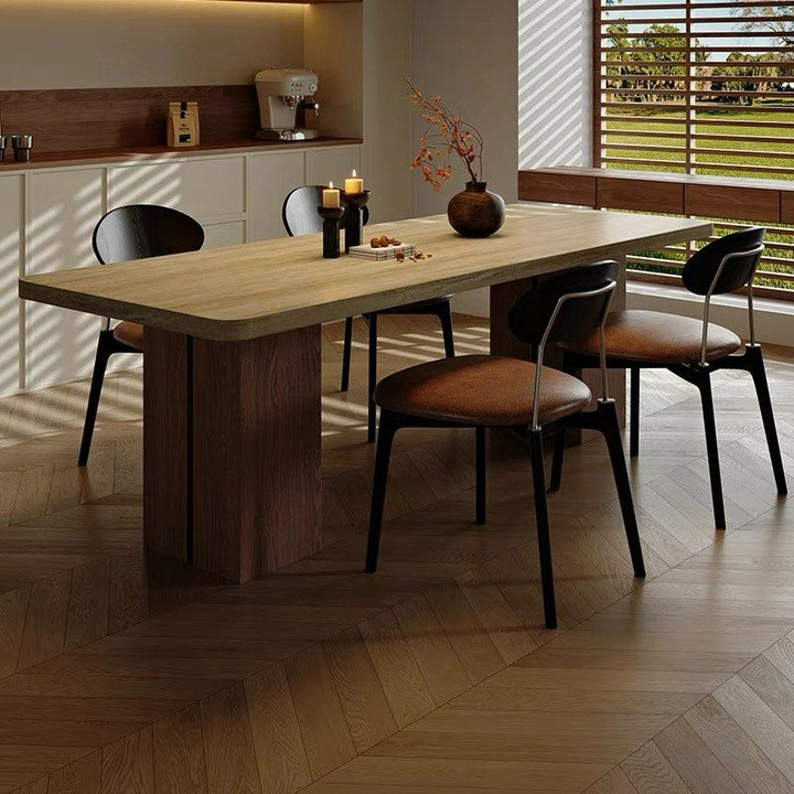 MOCRA Modern Travertine Dining Table