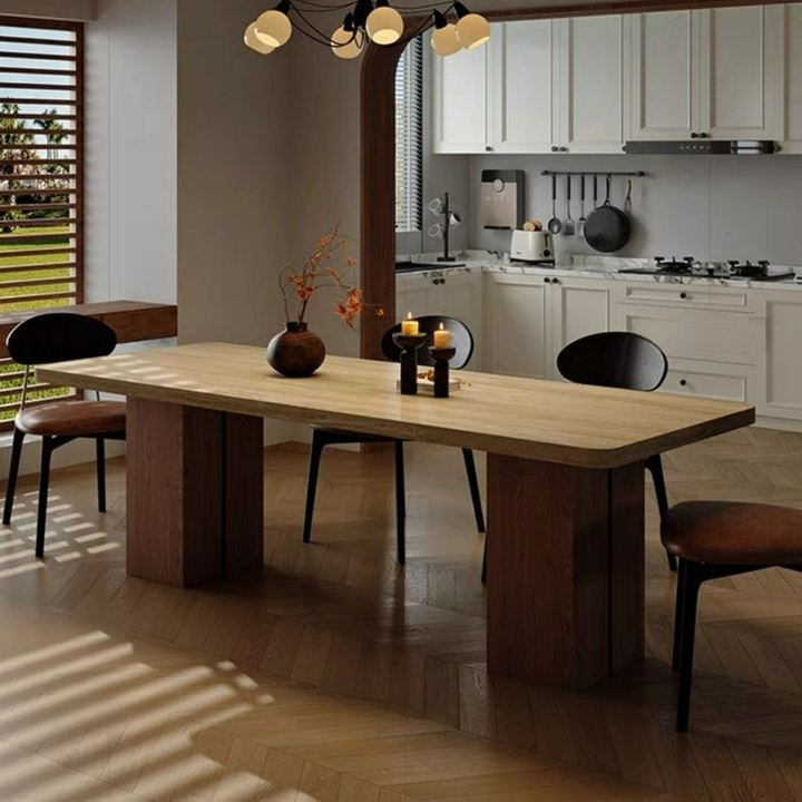 MOCRA Modern Travertine Dining Table