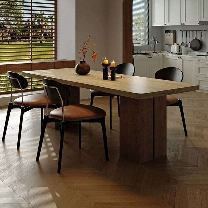 MOCRA Modern Travertine Dining Table