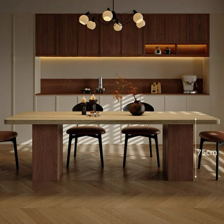 MOCRA Modern Travertine Dining Table