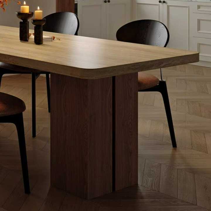 MOCRA Modern Travertine Dining Table