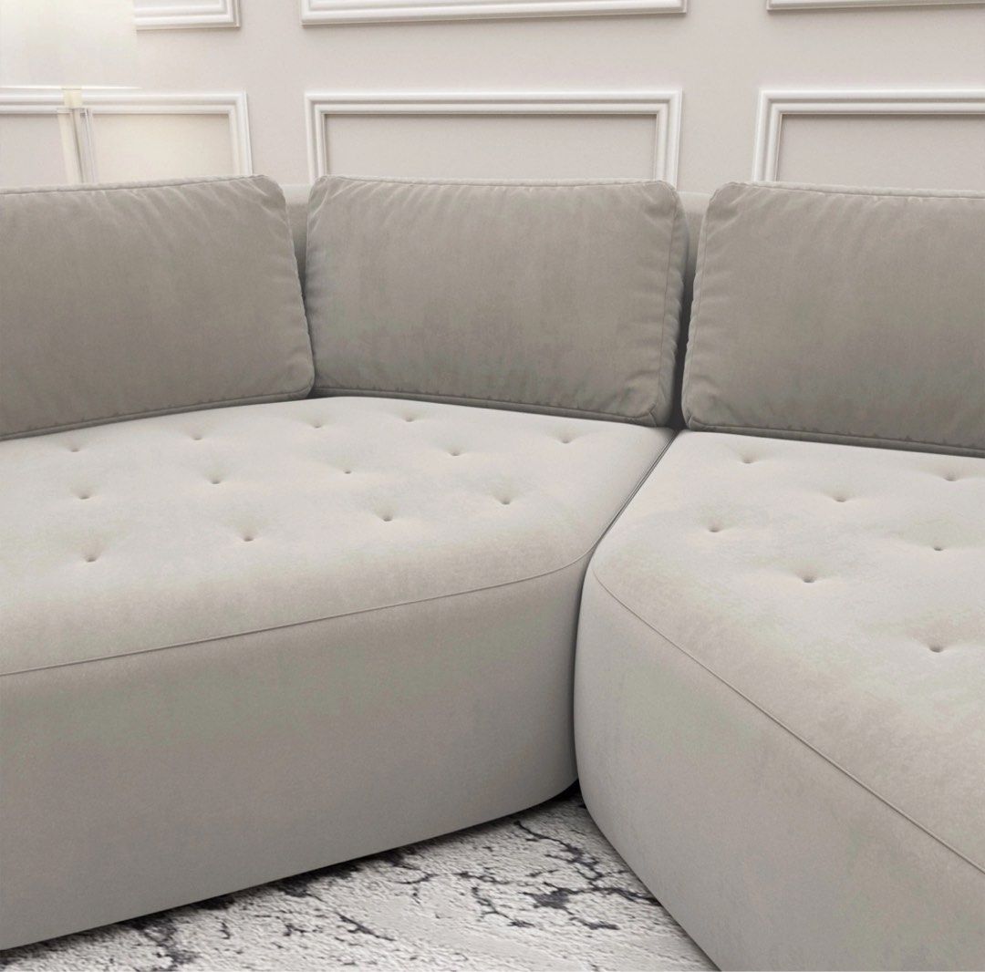 OPTRA Modern Velvet Sofa Daybed