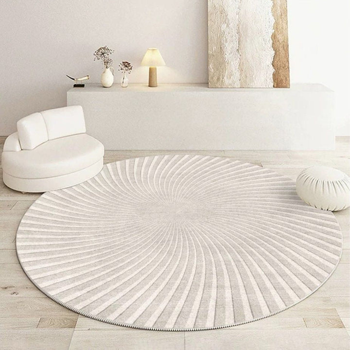 Round Modern Distressed Rug AMELIA Modern Round Rug – Radical Homes