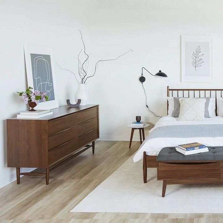 FRENZO Modern Walnut Chest Of Drawers