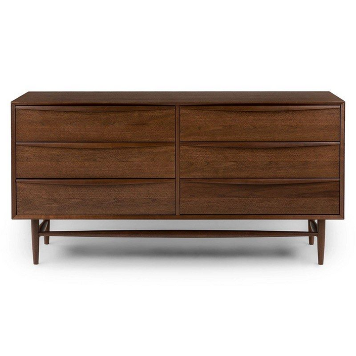FRENZO Modern Walnut Chest Of Drawers