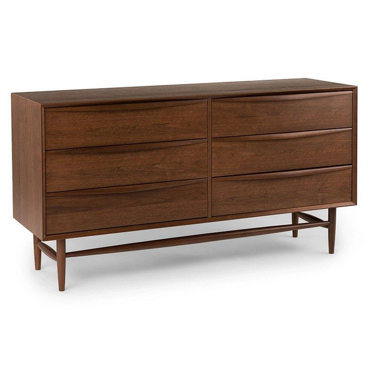 FRENZO Modern Walnut Chest Of Drawers
