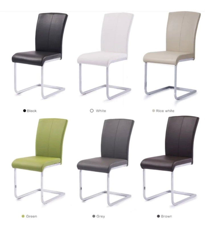 DONNA Minimalistic S Shape Dining Chair - Radical Homes Singapore
