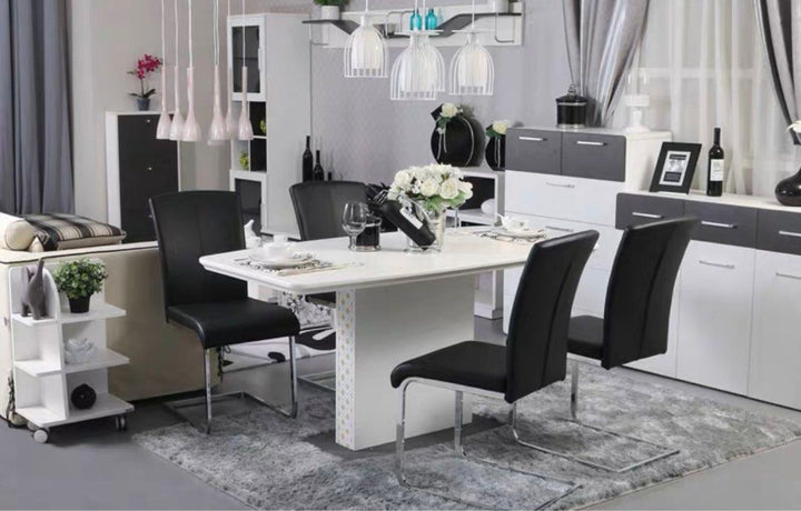 DONNA Minimalistic S Shape Dining Chair - Radical Homes Singapore