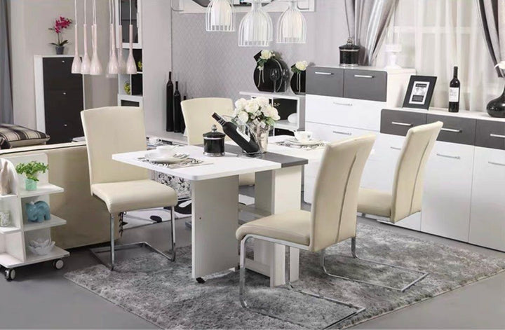 DONNA Minimalistic S Shape Dining Chair - Radical Homes Singapore