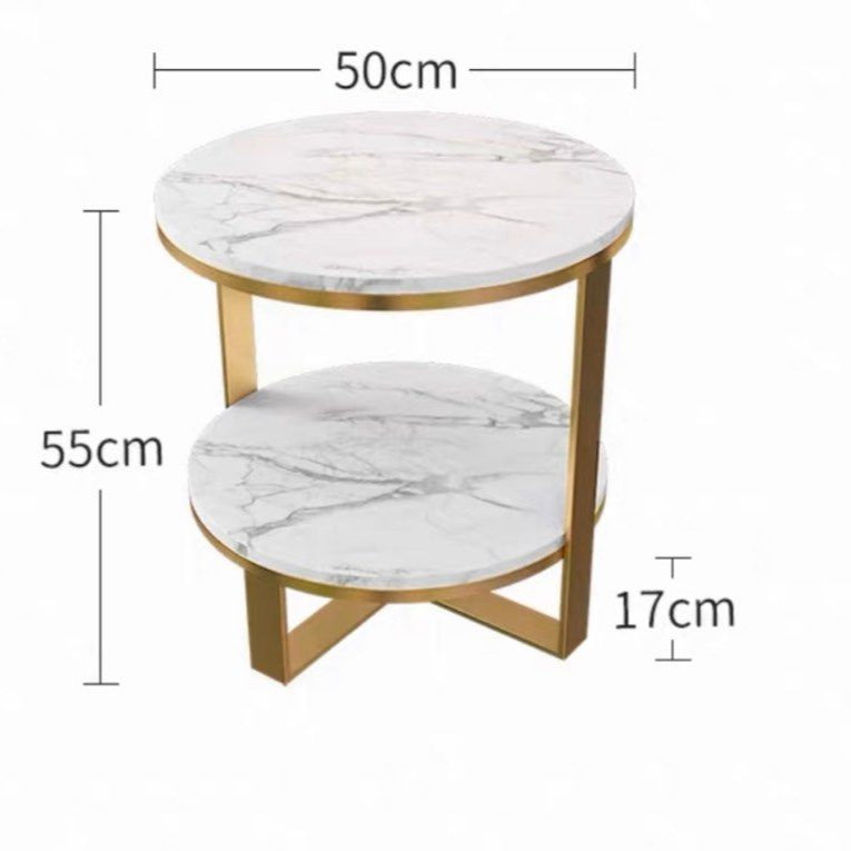 KOWALSKI Modern Marble Round Side Table
