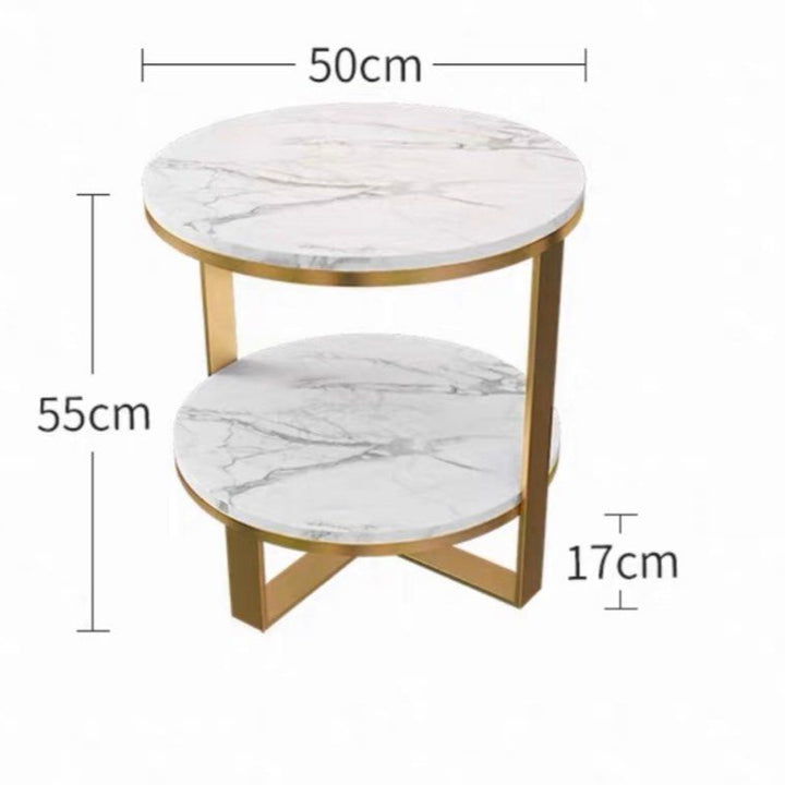 KOWALSKI Modern Marble Round Side Table
