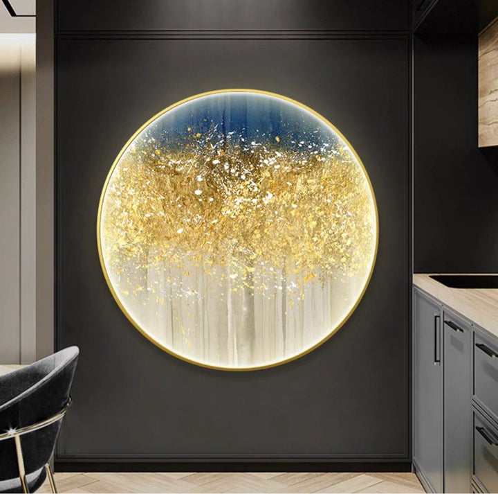 TINA Gold Dust Round Wall Art