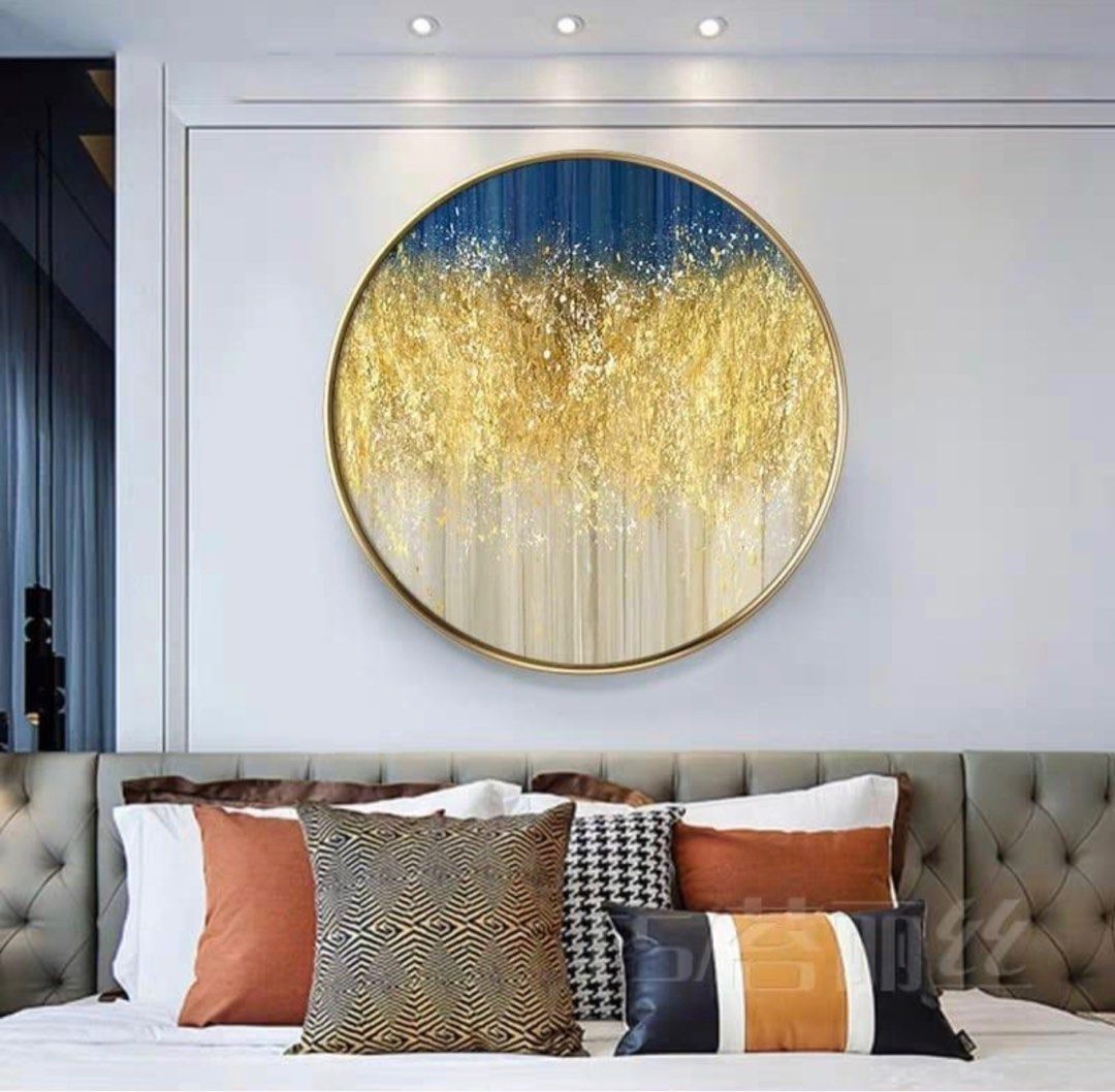 TINA Gold Dust Round Wall Art