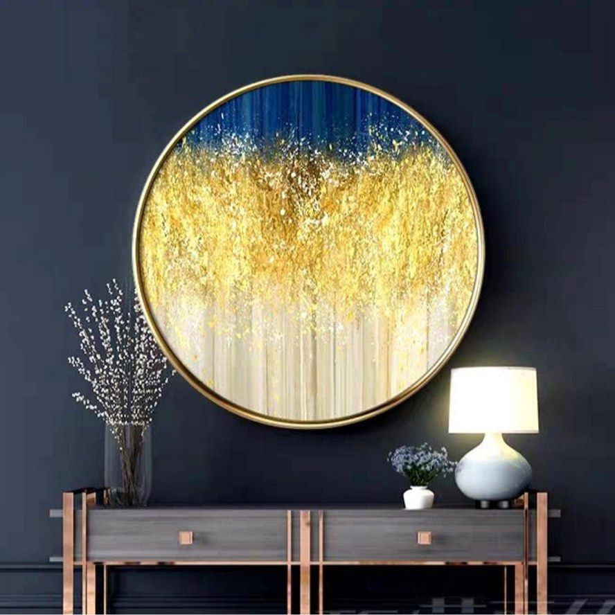 TINA Gold Dust Round Wall Art