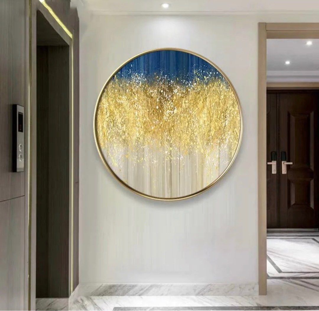 TINA Gold Dust Round Wall Art