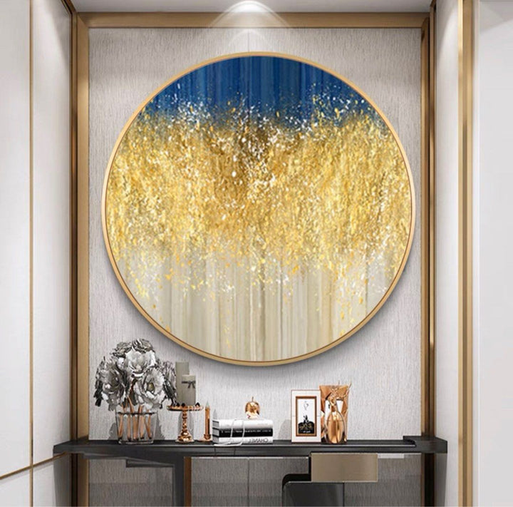 TINA Gold Dust Round Wall Art