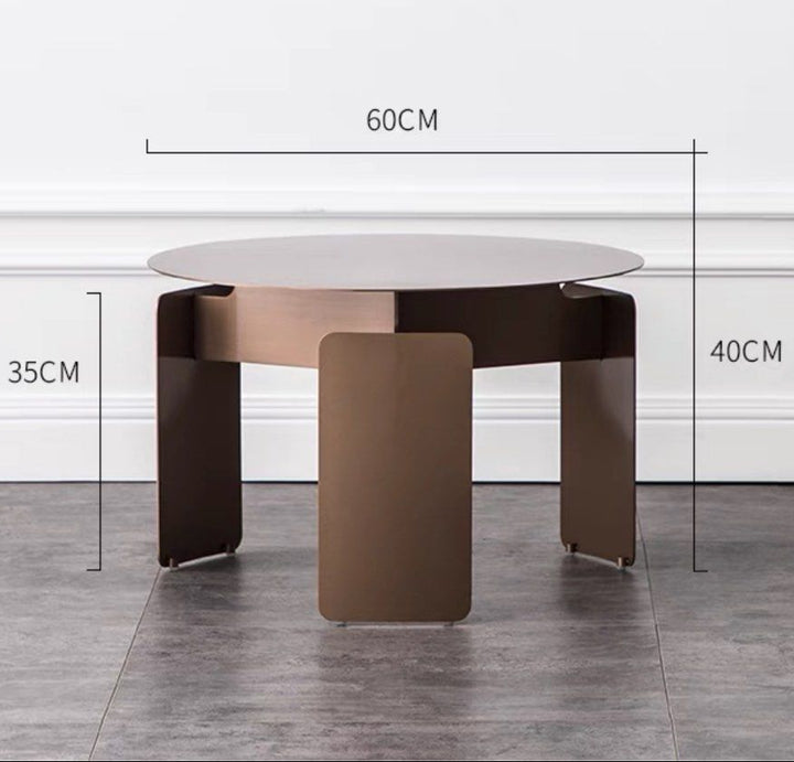 TEODOR Modern Round Coffee Table