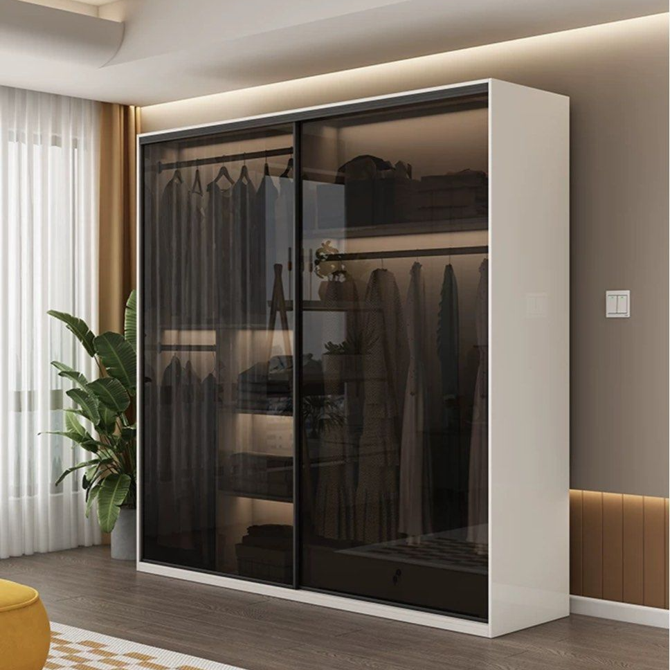 DECIMUS Modern Glass Wardrobe