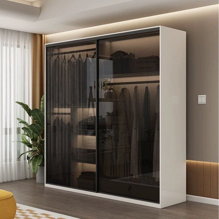 DECIMUS Modern Glass Wardrobe