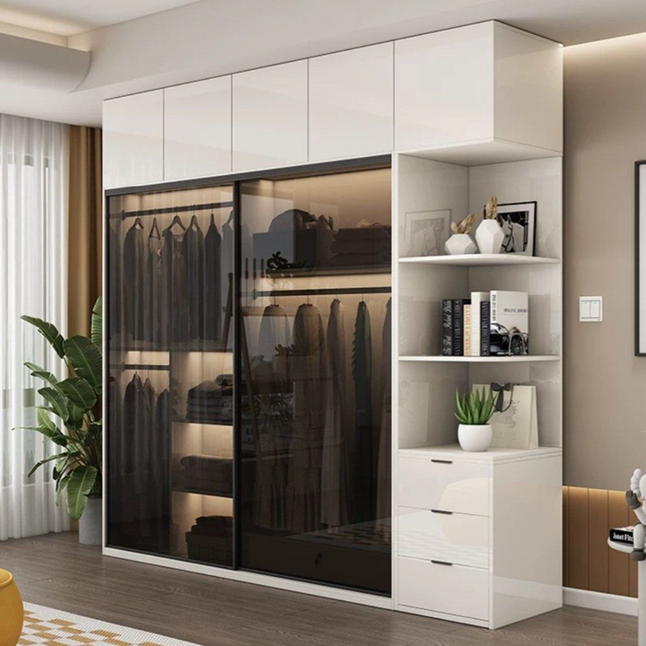 DECIMUS Modern Glass Wardrobe
