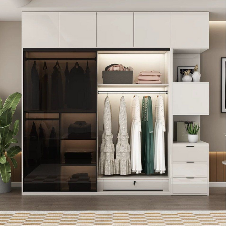 DECIMUS Modern Glass Wardrobe