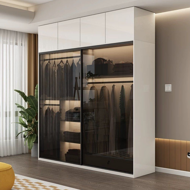 DECIMUS Modern Glass Wardrobe