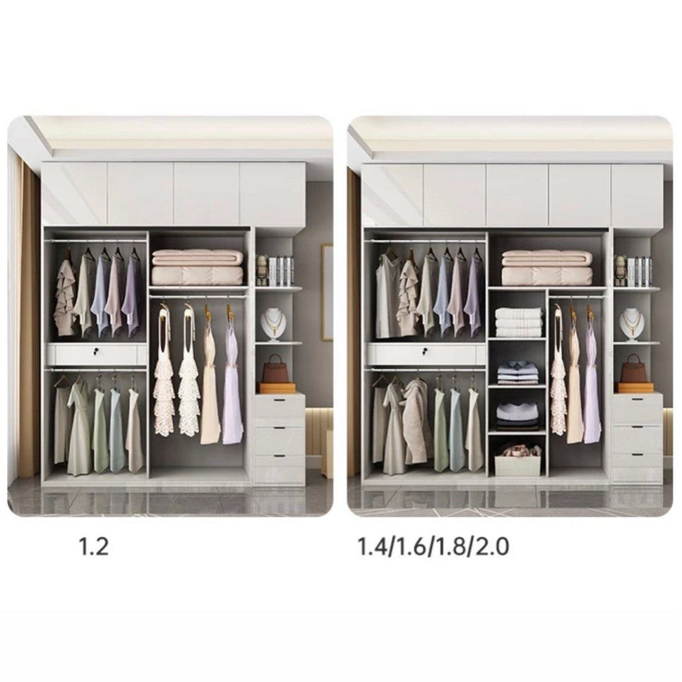 DECIMUS Modern Glass Wardrobe