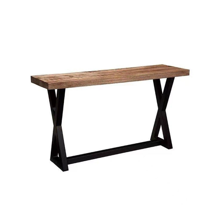MARCELLA Modern Industrial Solid Wood Console Table