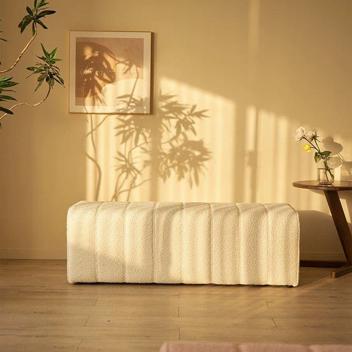 BALERION Modern Boucle Ottoman Bench