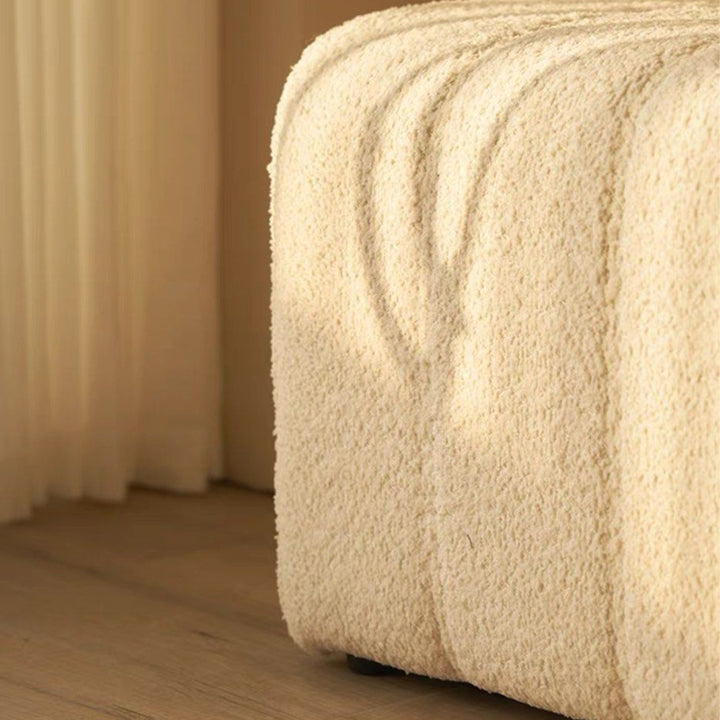 BALERION Modern Boucle Ottoman Bench