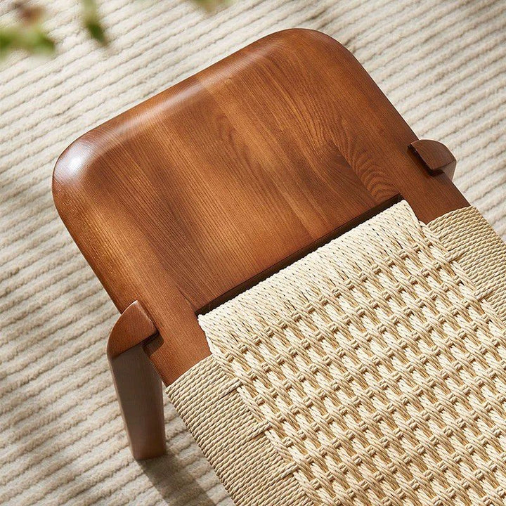 ALOSIEN Vintage Rattan Bench