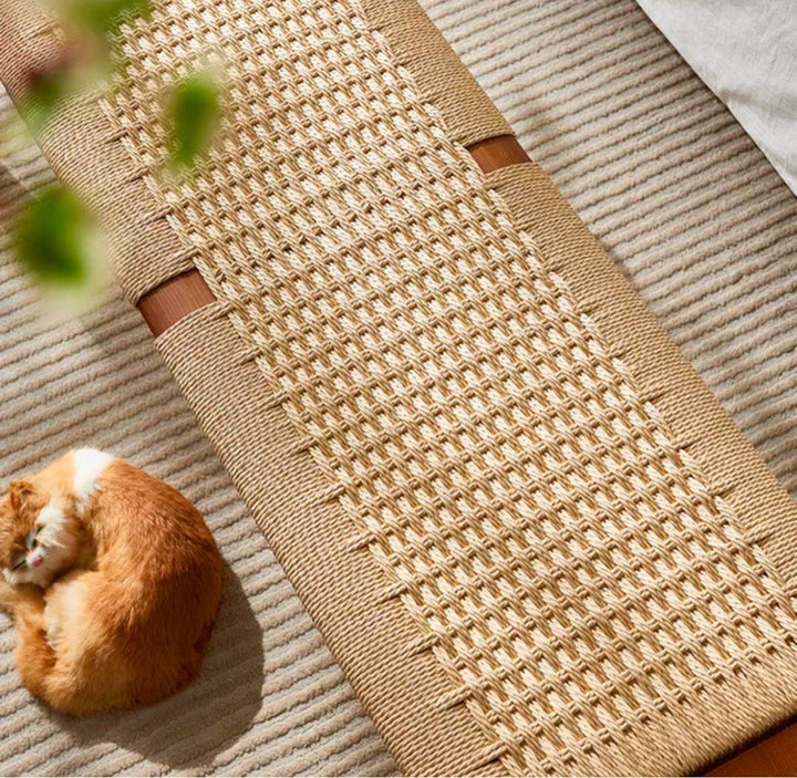 ALOSIEN Vintage Rattan Bench