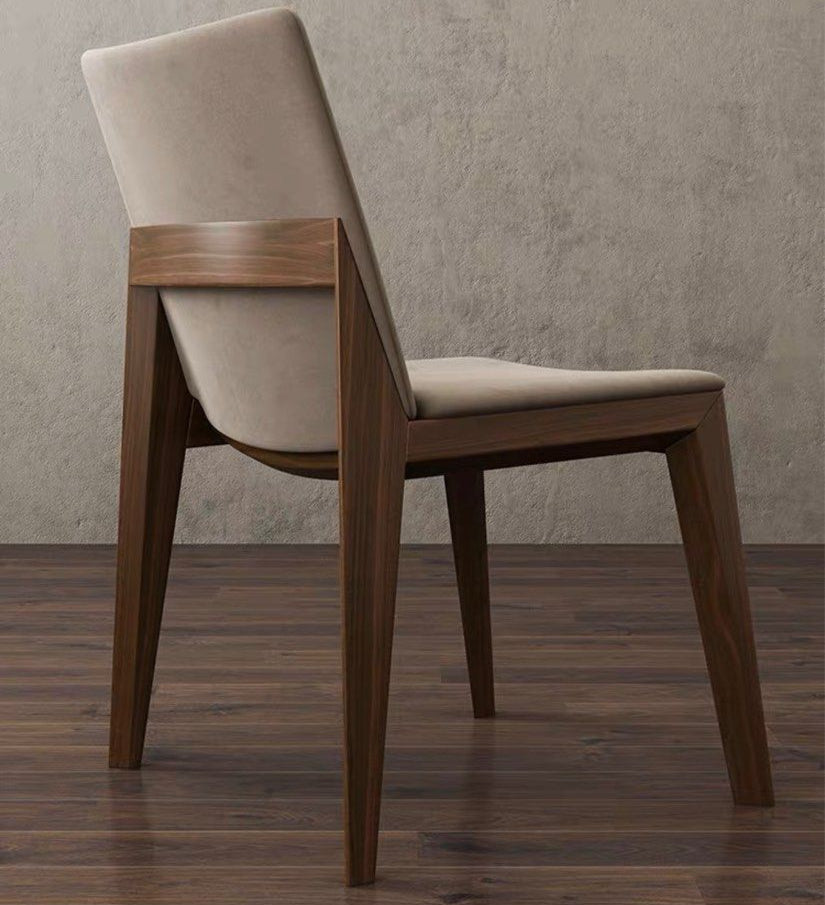 SUNRA Rustic Solid Wood Dining Chair