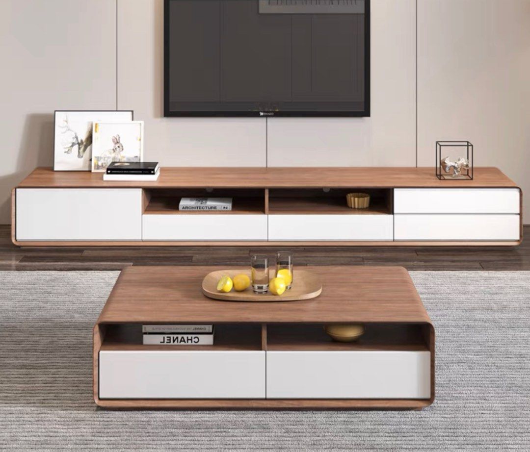 HILA Modern Wood Coffee Table