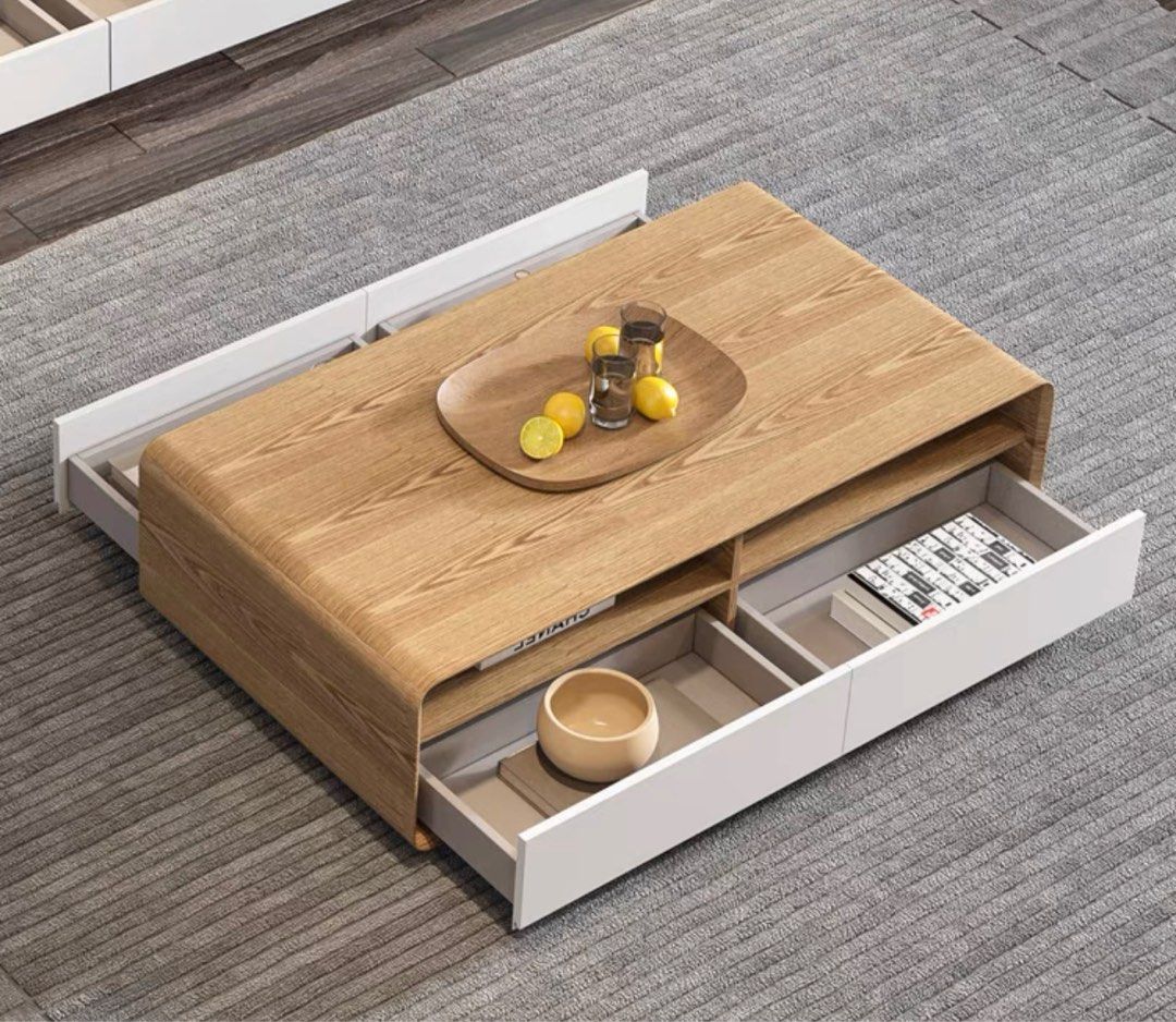 HILA Modern Wood Coffee Table